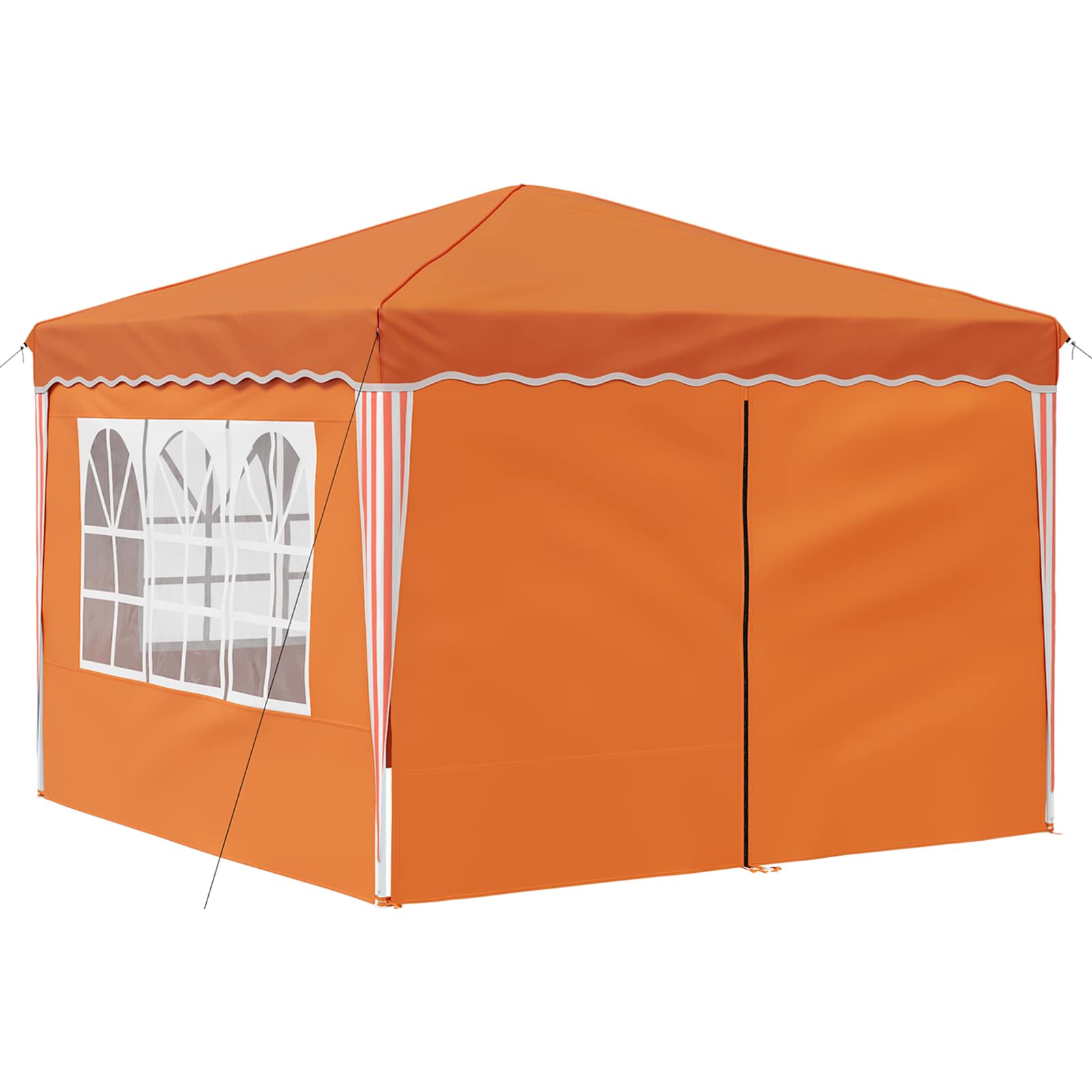 Pop-up partytent 288 x 288 x 245 cm Oranje Oxford Stof