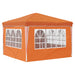 Pop-up partytent 288 x 288 x 245 cm Oranje Oxford Stof