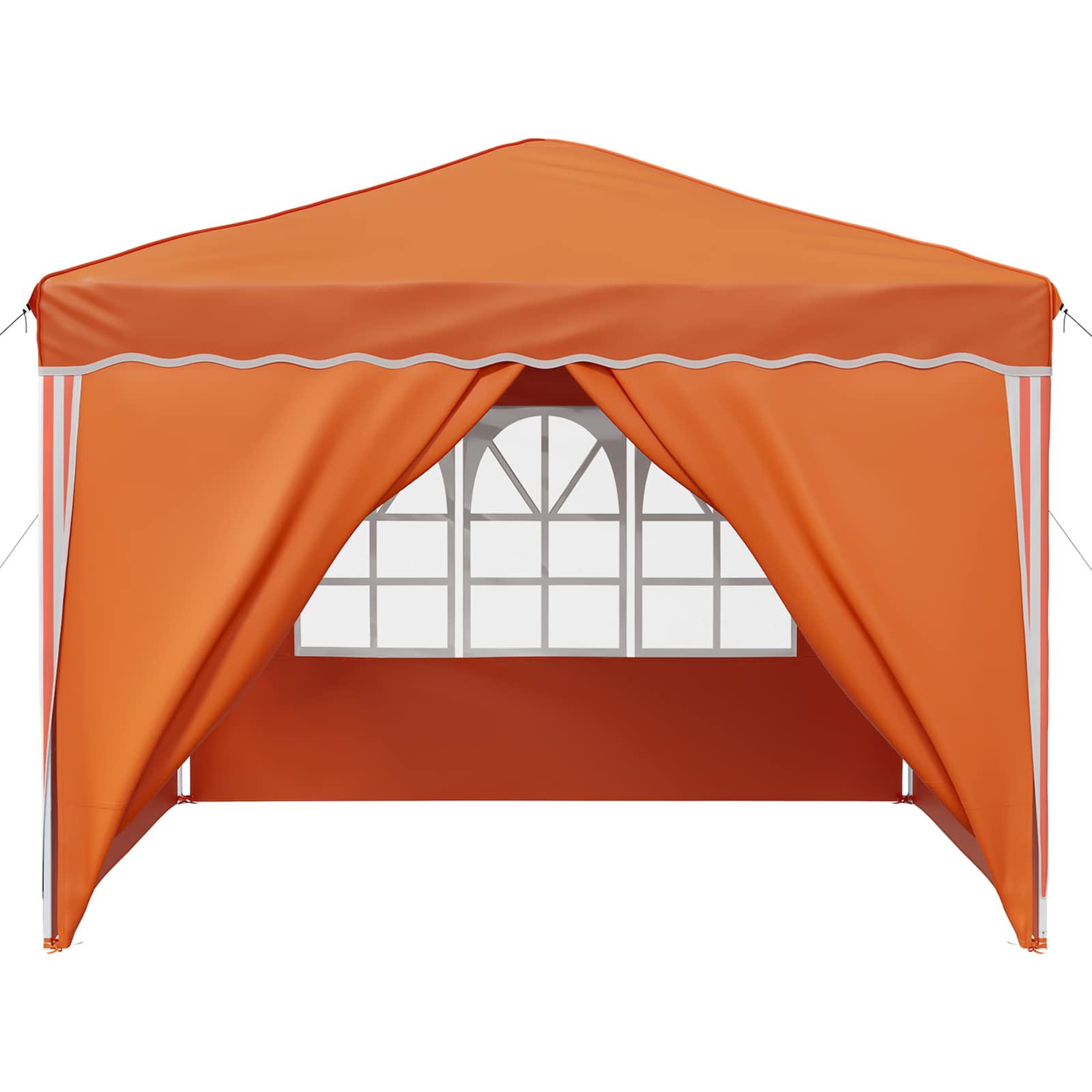 Pop-up partytent 288 x 288 x 245 cm Oranje Oxford Stof