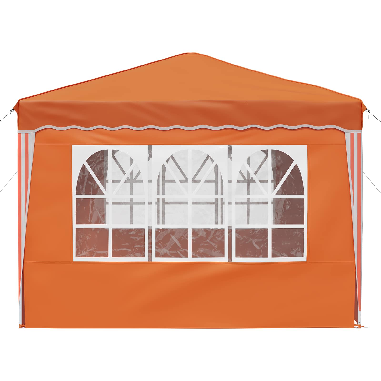 Pop-up partytent 288 x 288 x 245 cm Oranje Oxford Stof