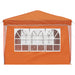 Pop-up partytent 288 x 288 x 245 cm Oranje Oxford Stof