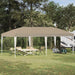 Pop-up partytent 575 x 290 x 245 cm Crèmekleurig