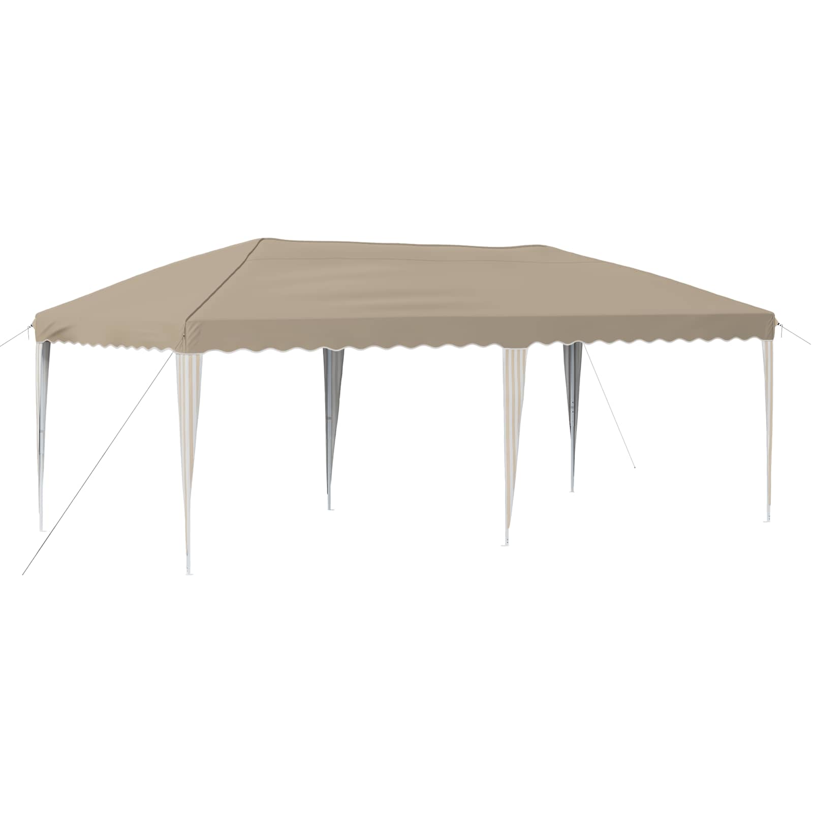 Pop-up partytent 575 x 290 x 245 cm Crèmekleurig