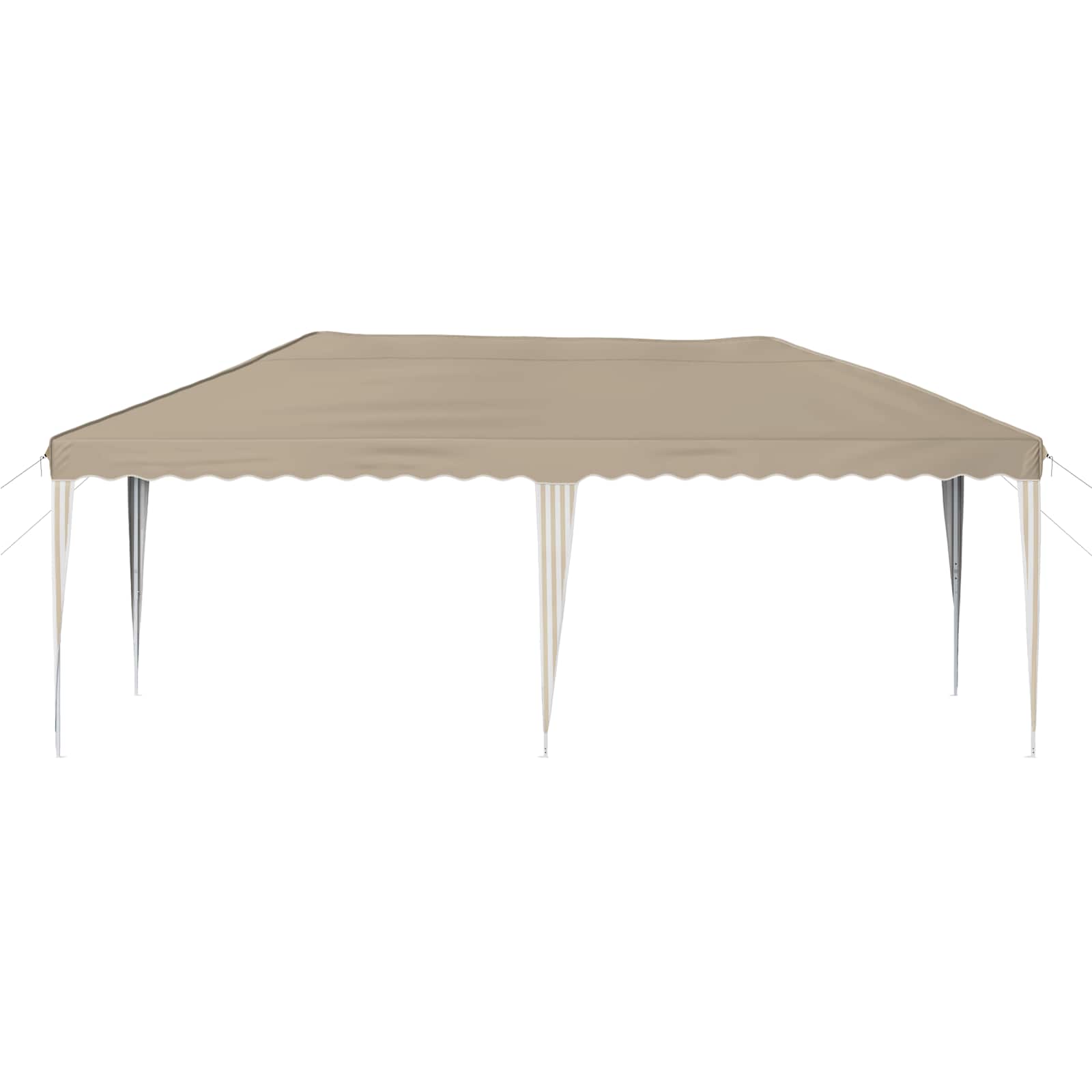 Pop-up partytent 575 x 290 x 245 cm Crèmekleurig