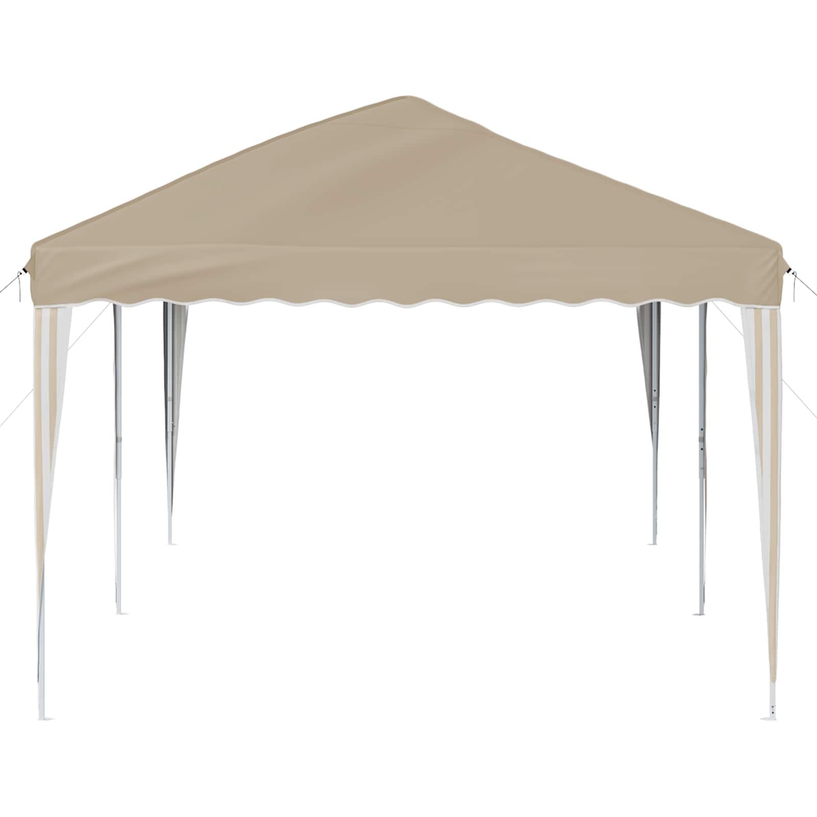 Pop-up partytent 575 x 290 x 245 cm Crèmekleurig