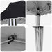 Pop-up partytent 575 x 290 x 245 cm Antraciet
