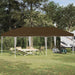 Pop-up partytent 575 x 290 x 245 cm Taupe