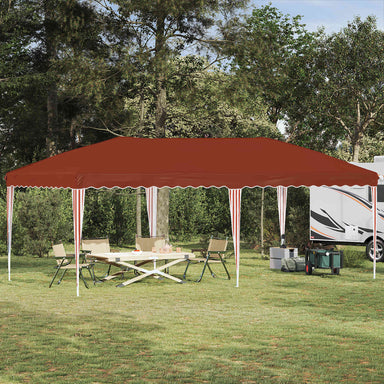 Pop-up partytent 575 x 290 x 245 cm Terracotta