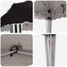 Pop-up partytent 575 x 290 x 245 cm Zwart