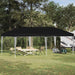 Pop-up partytent 575 x 290 x 245 cm Zwart