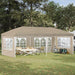 Pop-up partytent 575 x 289 x 245 cm Crèmekleurig