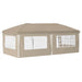 Pop-up partytent 575 x 289 x 245 cm Crèmekleurig