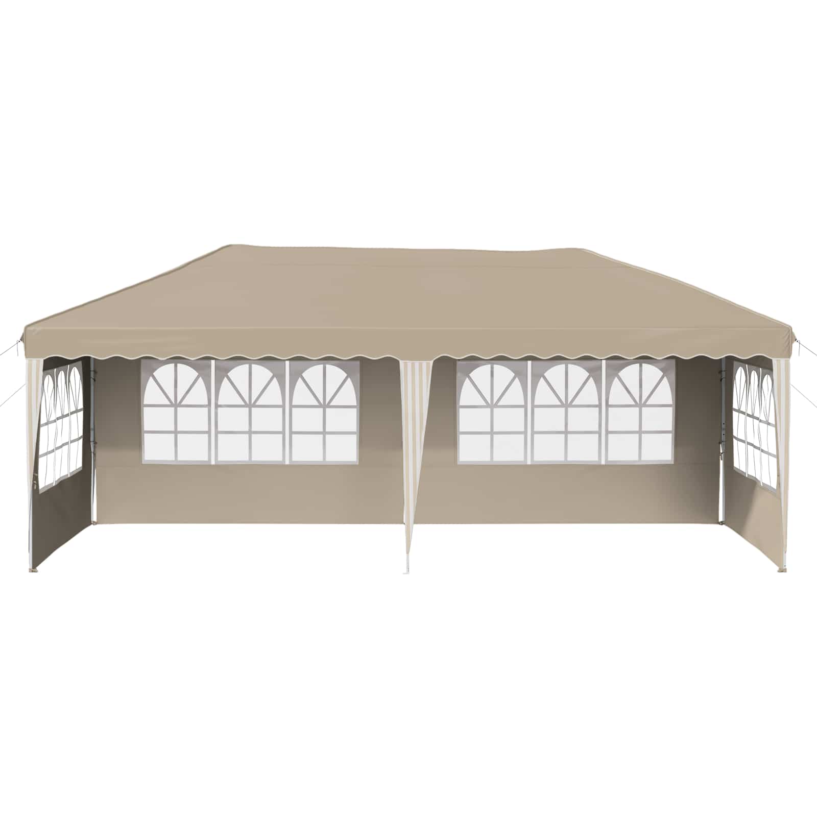 Pop-up partytent 575 x 289 x 245 cm Crèmekleurig