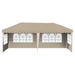 Pop-up partytent 575 x 289 x 245 cm Crèmekleurig