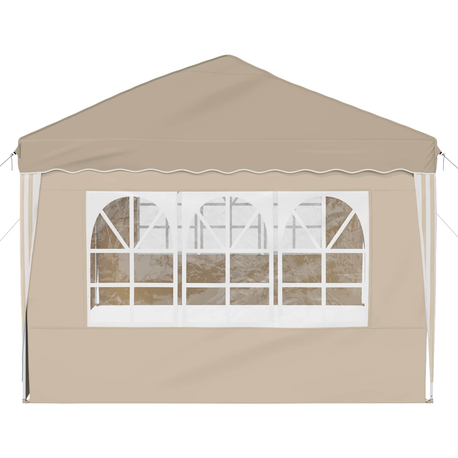 Pop-up partytent 575 x 289 x 245 cm Crèmekleurig