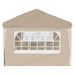 Pop-up partytent 575 x 289 x 245 cm Crèmekleurig