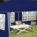 Pop-up partytent 575 x 289 x 245 cm Blauw