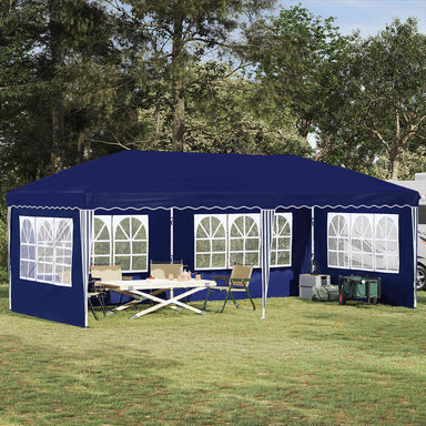 Pop-up partytent 575 x 289 x 245 cm Blauw