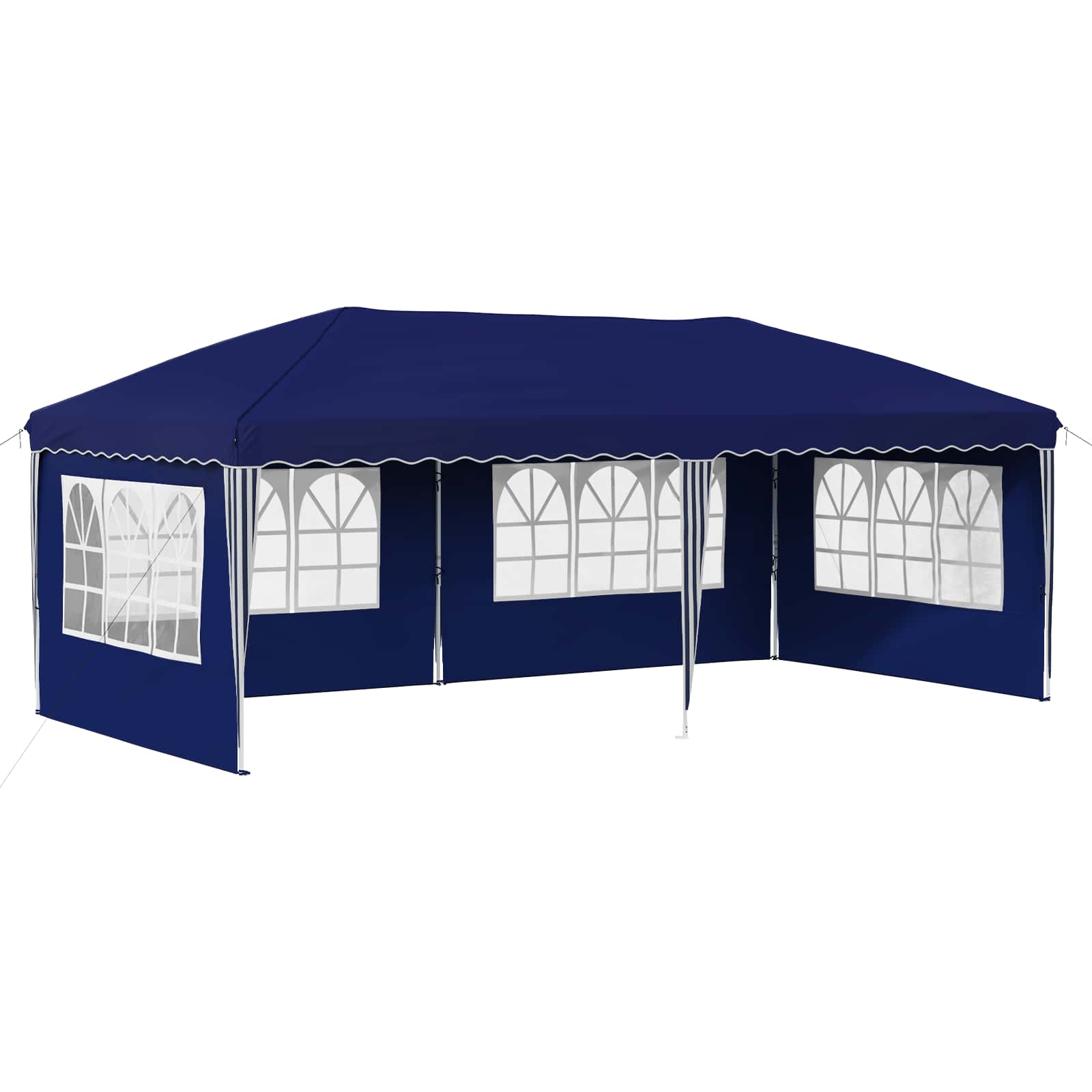 Pop-up partytent 575 x 289 x 245 cm Blauw