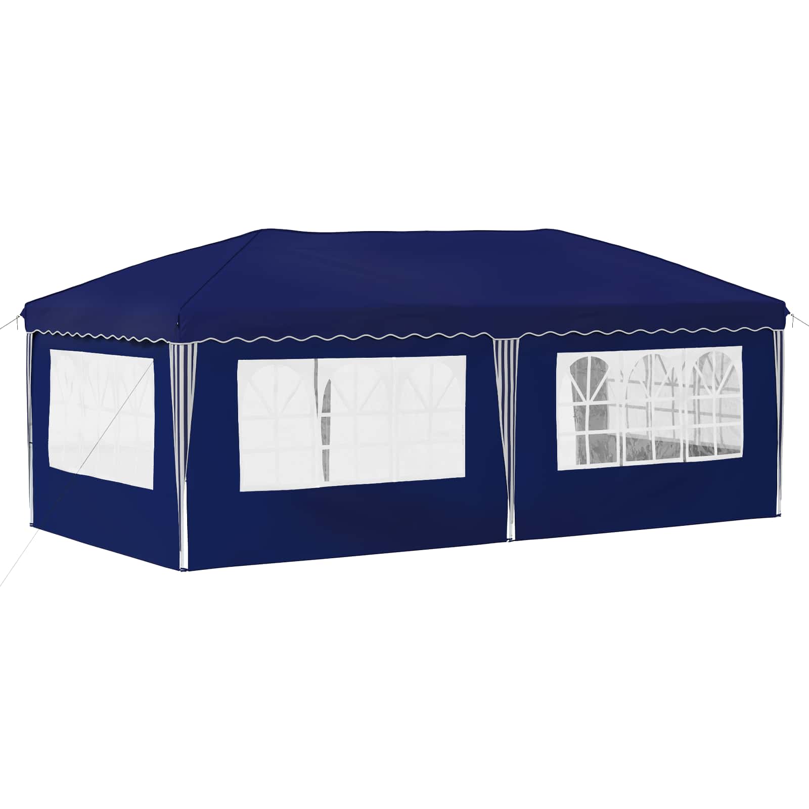 Pop-up partytent 575 x 289 x 245 cm Blauw