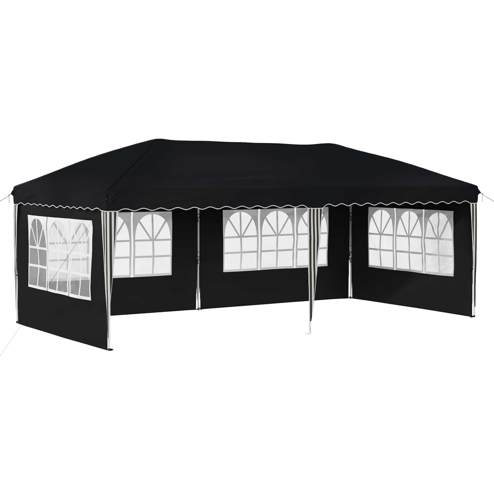 Pop-up partytent 575 x 289 x 245 cm Antraciet
