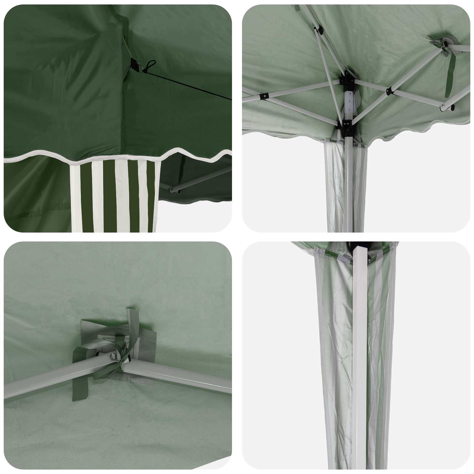 Pop-up partytent 575 x 289 x 245 cm Groen
