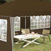 Pop-up partytent 575 x 289 x 245 cm Taupe