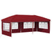 Pop-up partytent 575 x 289 x 245 cm Bordeauxrood