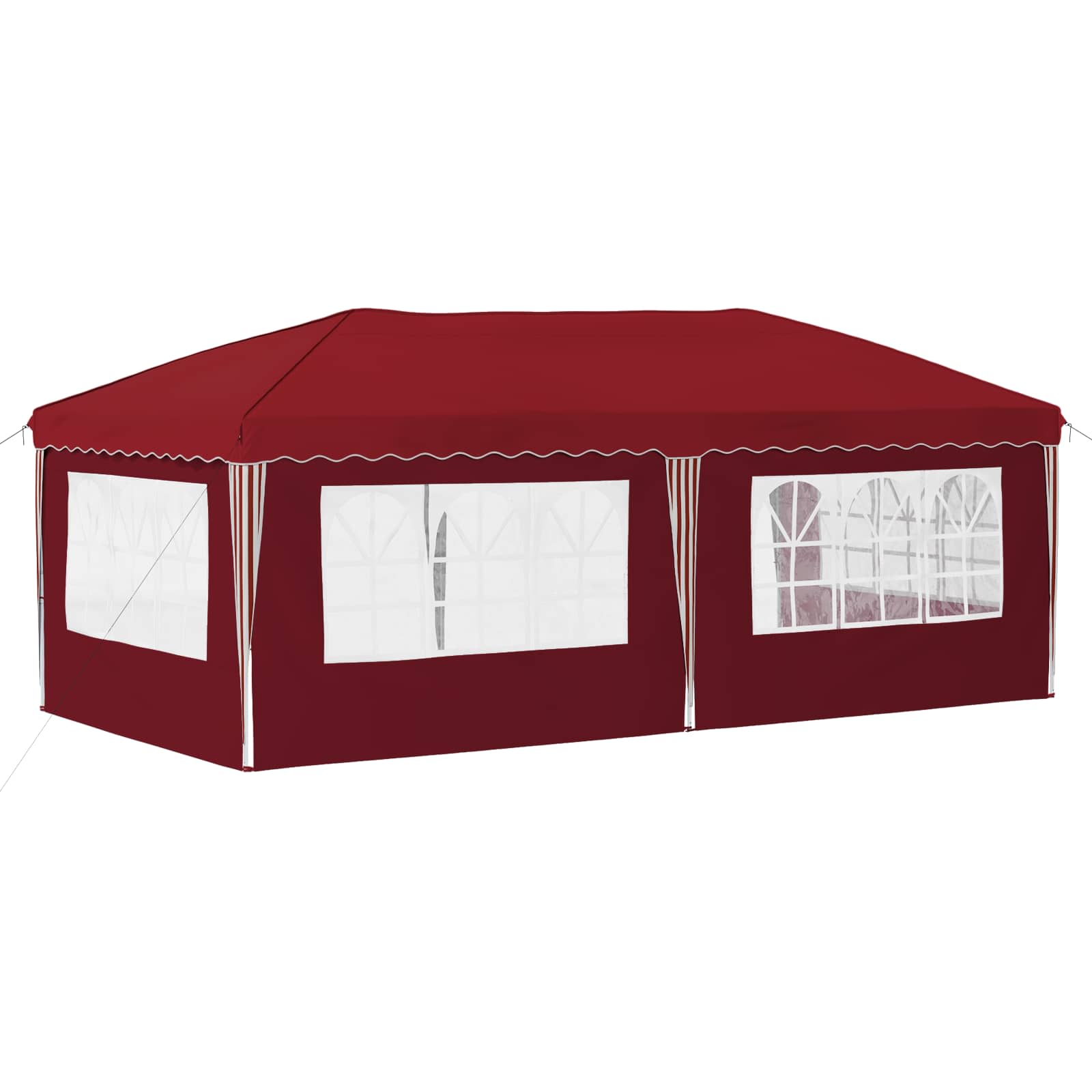 Pop-up partytent 575 x 289 x 245 cm Bordeauxrood