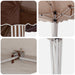 Pop-up partytent 575 x 289 x 245 cm Bruin
