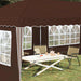 Pop-up partytent 575 x 289 x 245 cm Bruin