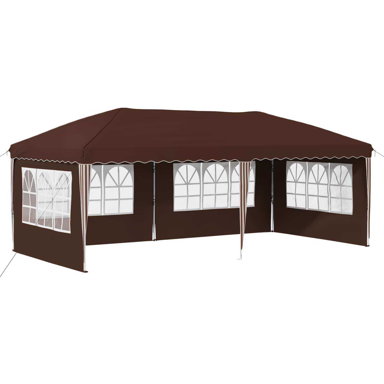 Pop-up partytent 575 x 289 x 245 cm Bruin