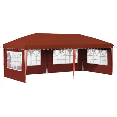 Pop-up partytent 575 x 289 x 245 cm Terracotta