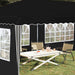 Pop-up partytent 575 x 289 x 245 cm Zwart
