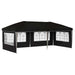 Pop-up partytent 575 x 289 x 245 cm Zwart