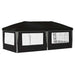Pop-up partytent 575 x 289 x 245 cm Zwart