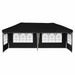 Pop-up partytent 575 x 289 x 245 cm Zwart