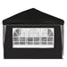 Pop-up partytent 575 x 289 x 245 cm Zwart