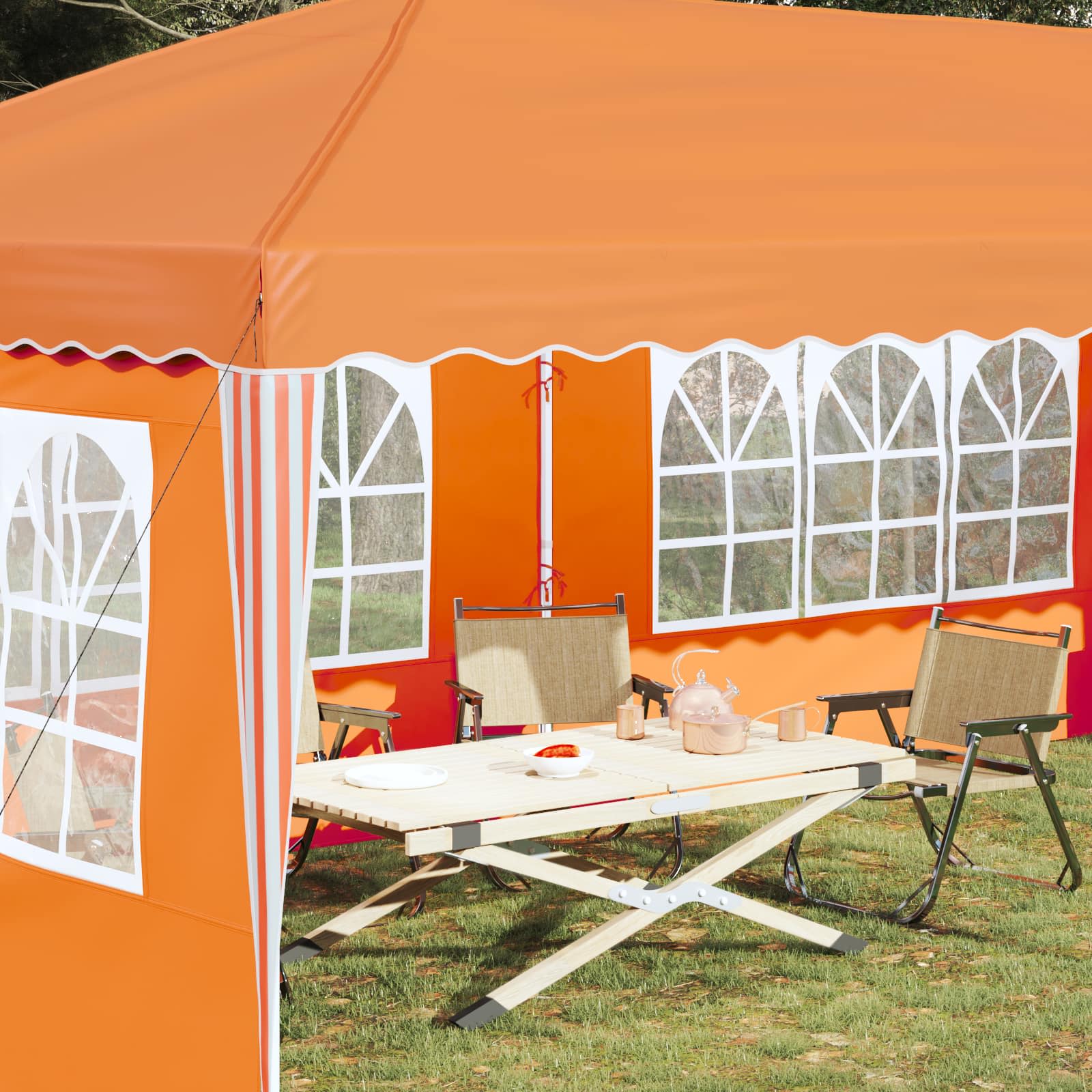 Pop-up partytent 575 x 289 x 245 cm Oranje