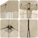 Pop-up partytent 575 x 288 x 245 cm Crèmekleurig