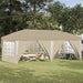 Pop-up partytent 575 x 288 x 245 cm Crèmekleurig