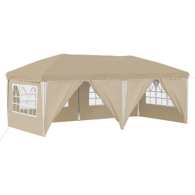 Pop-up partytent 575 x 288 x 245 cm Crèmekleurig