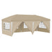 Pop-up partytent 575 x 288 x 245 cm Crèmekleurig