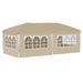 Pop-up partytent 575 x 288 x 245 cm Crèmekleurig