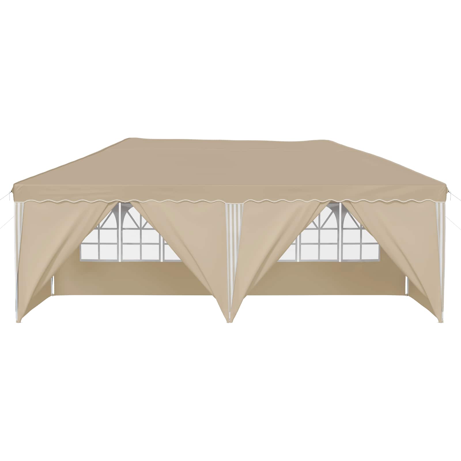 Pop-up partytent 575 x 288 x 245 cm Crèmekleurig