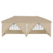 Pop-up partytent 575 x 288 x 245 cm Crèmekleurig