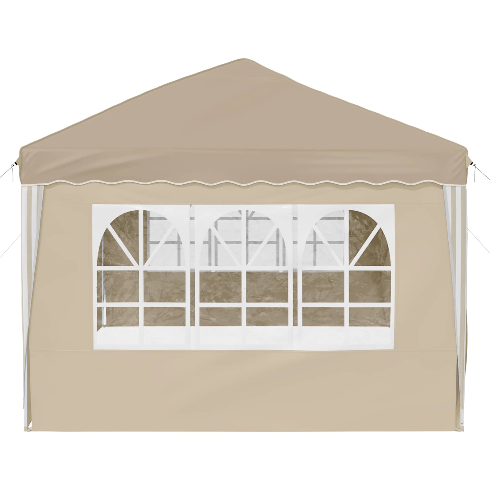 Pop-up partytent 575 x 288 x 245 cm Crèmekleurig