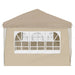 Pop-up partytent 575 x 288 x 245 cm Crèmekleurig