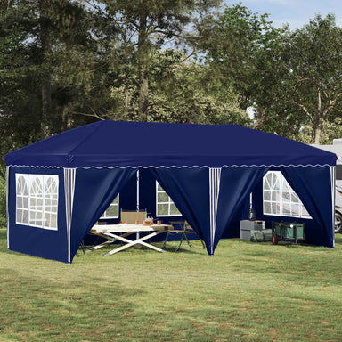Pop-up partytent 575 x 288 x 245 cm Blauw