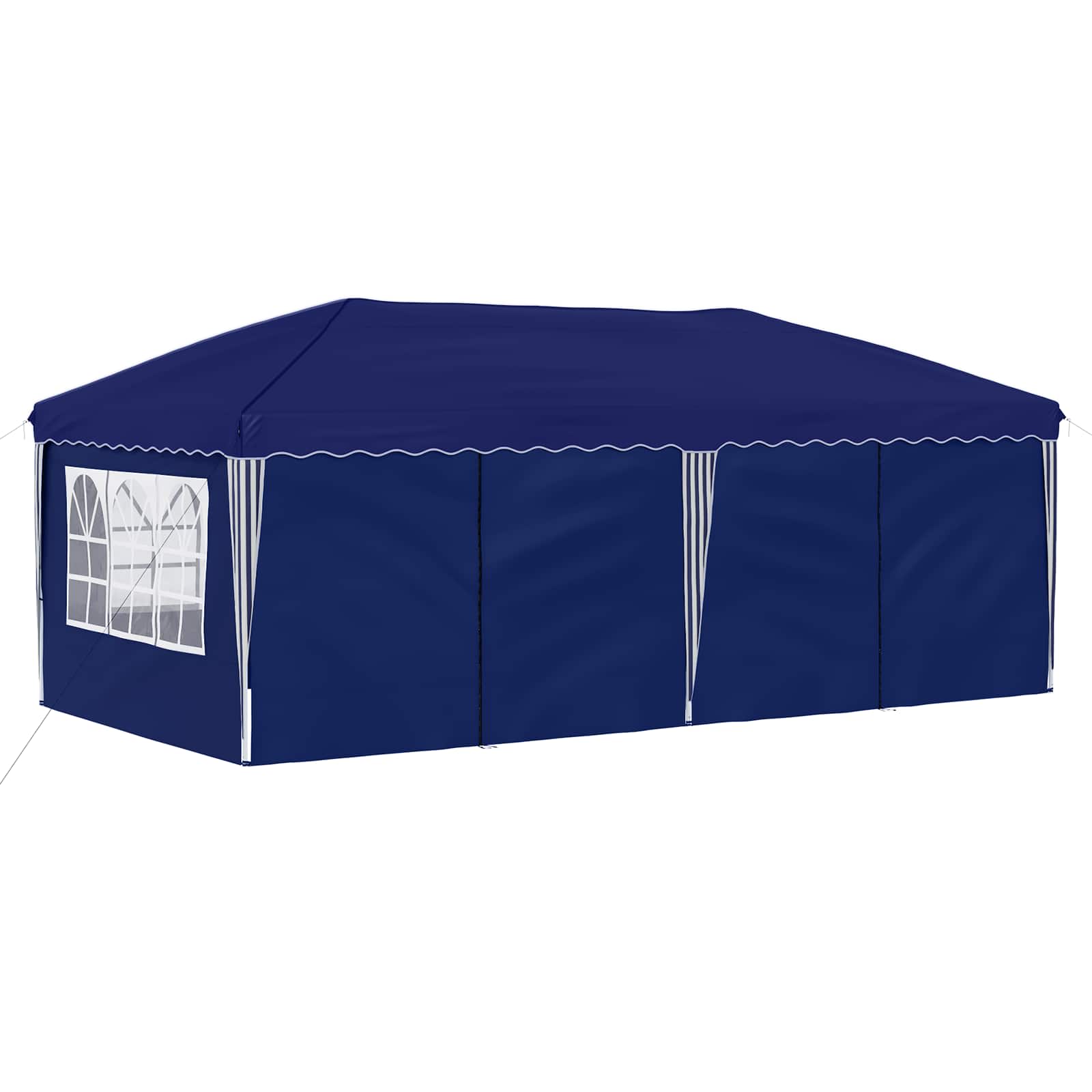 Pop-up partytent 575 x 288 x 245 cm Blauw